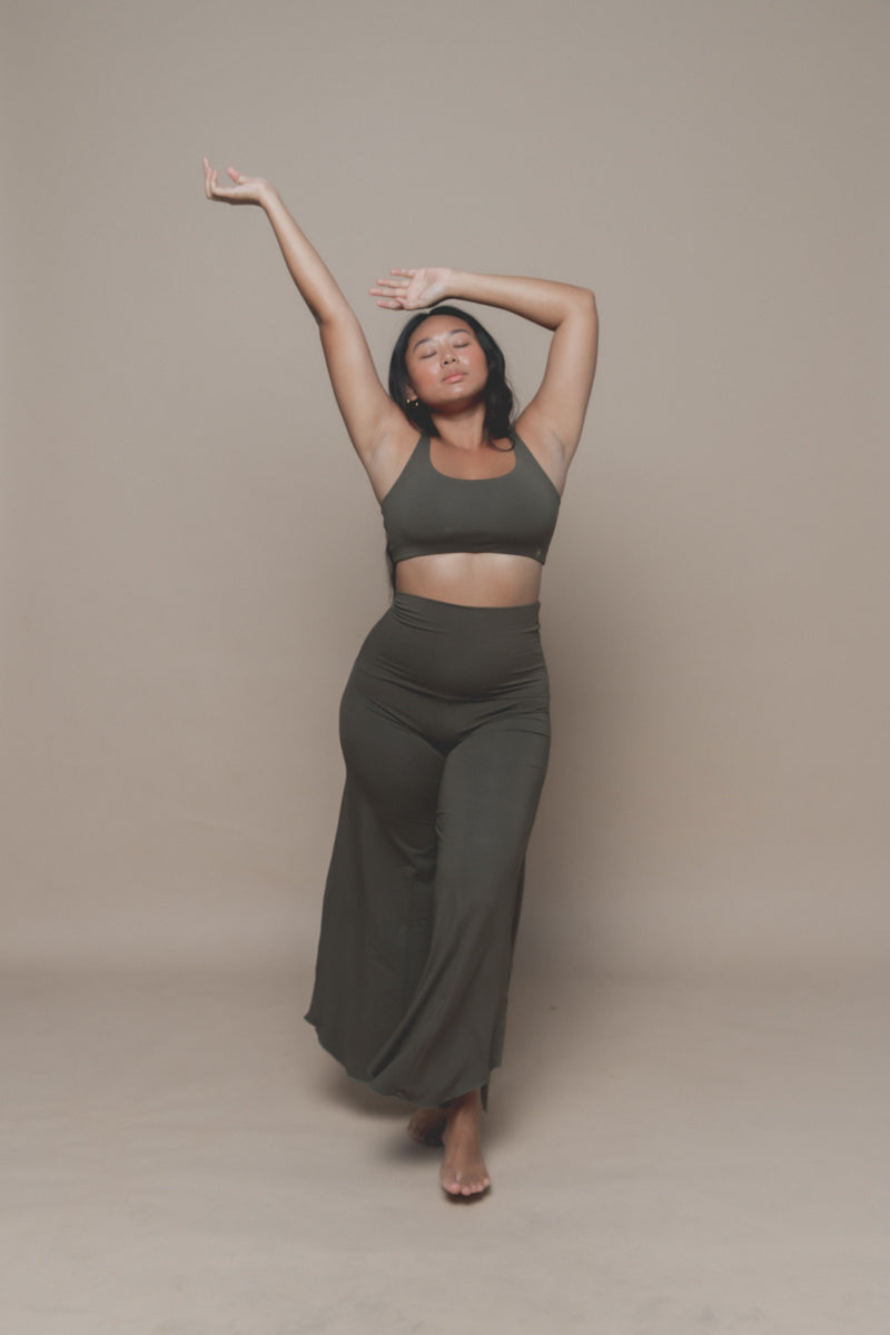 Yoga Flared Pants Made Sustainably | Layla Flares In Azure