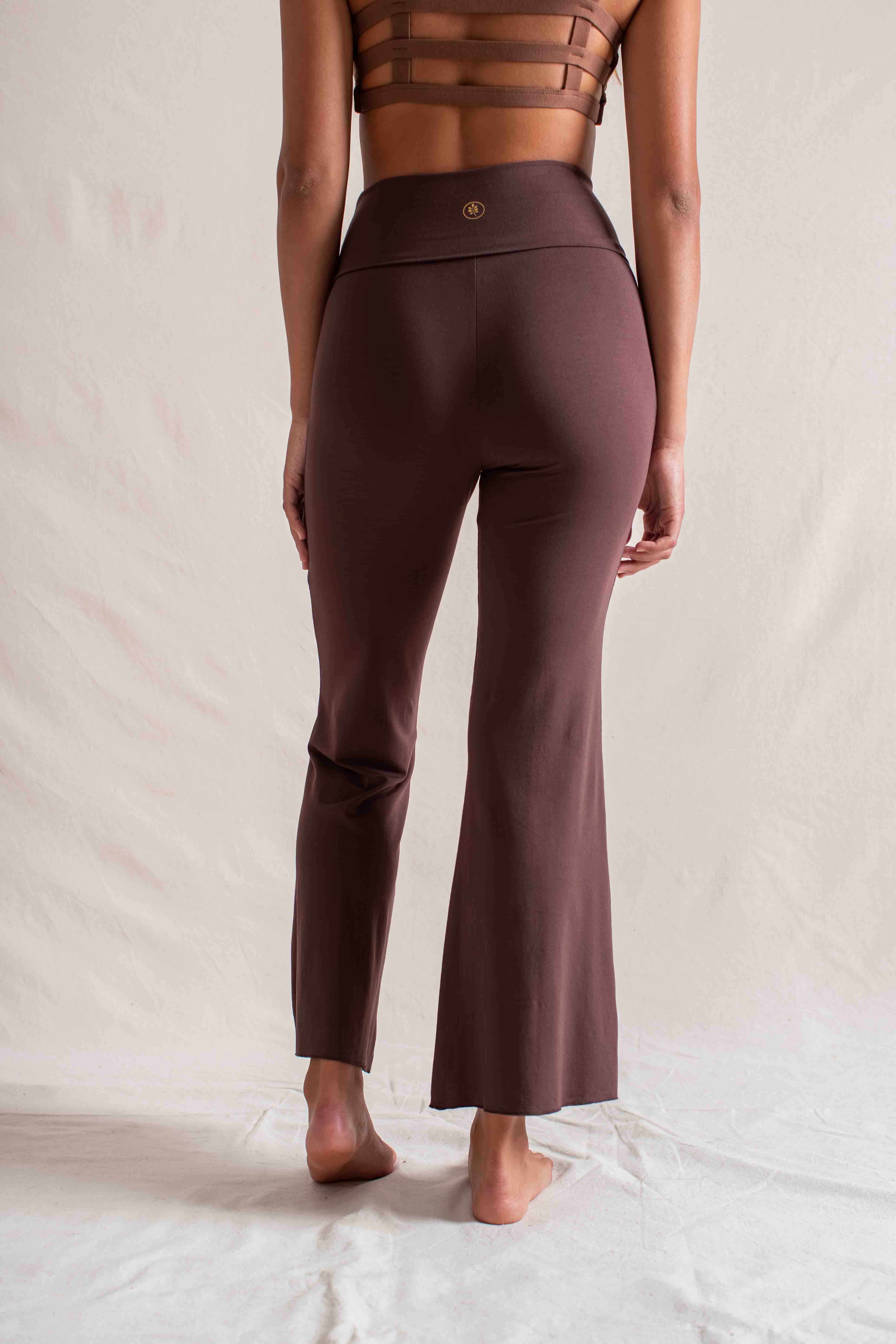 Agni Flares Carob | Sustainable Flare Yoga Pants –Indigo Luna Store