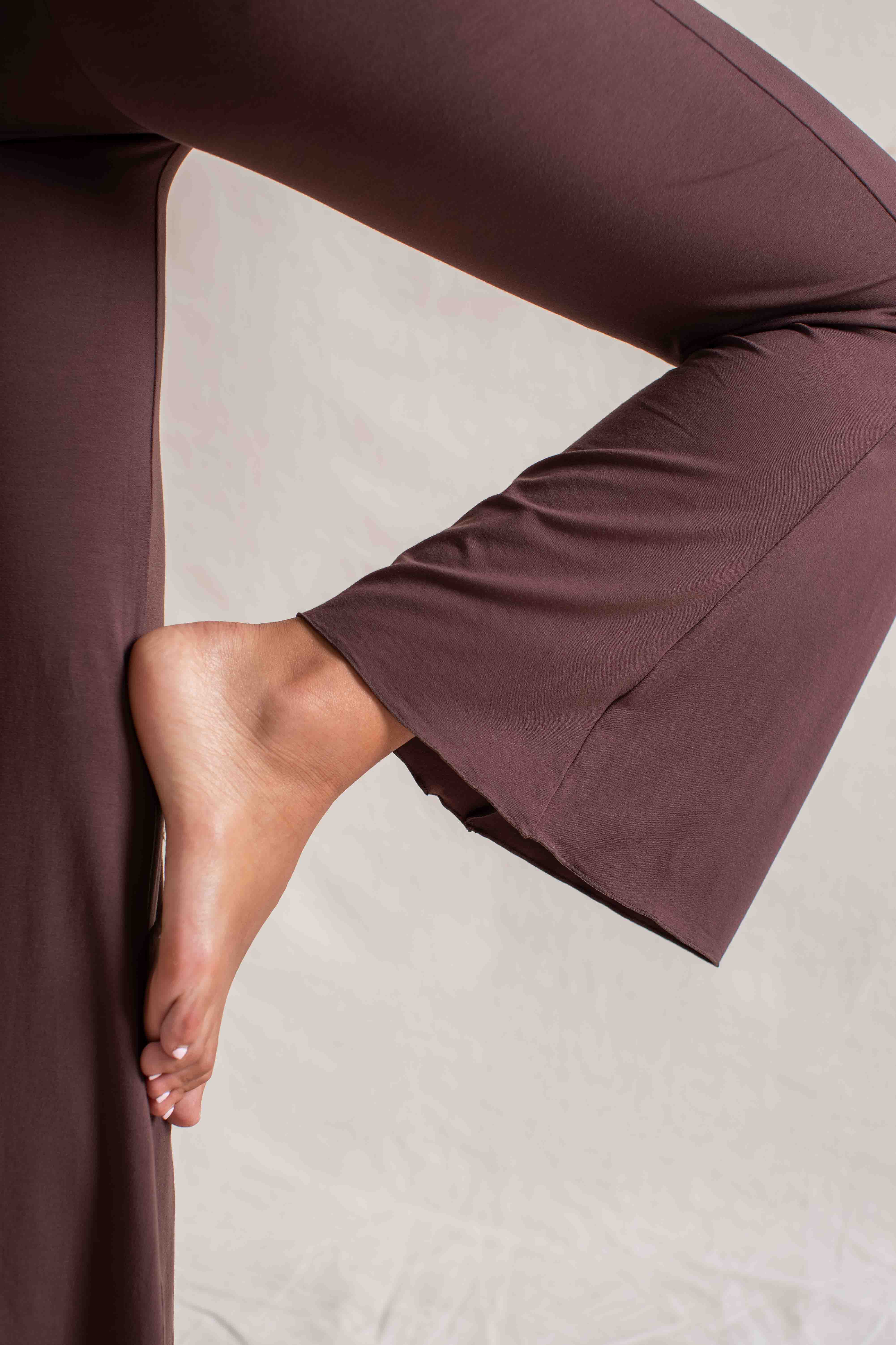 Agni Flares Carob | Sustainable Flare Yoga Pants –Indigo Luna Store