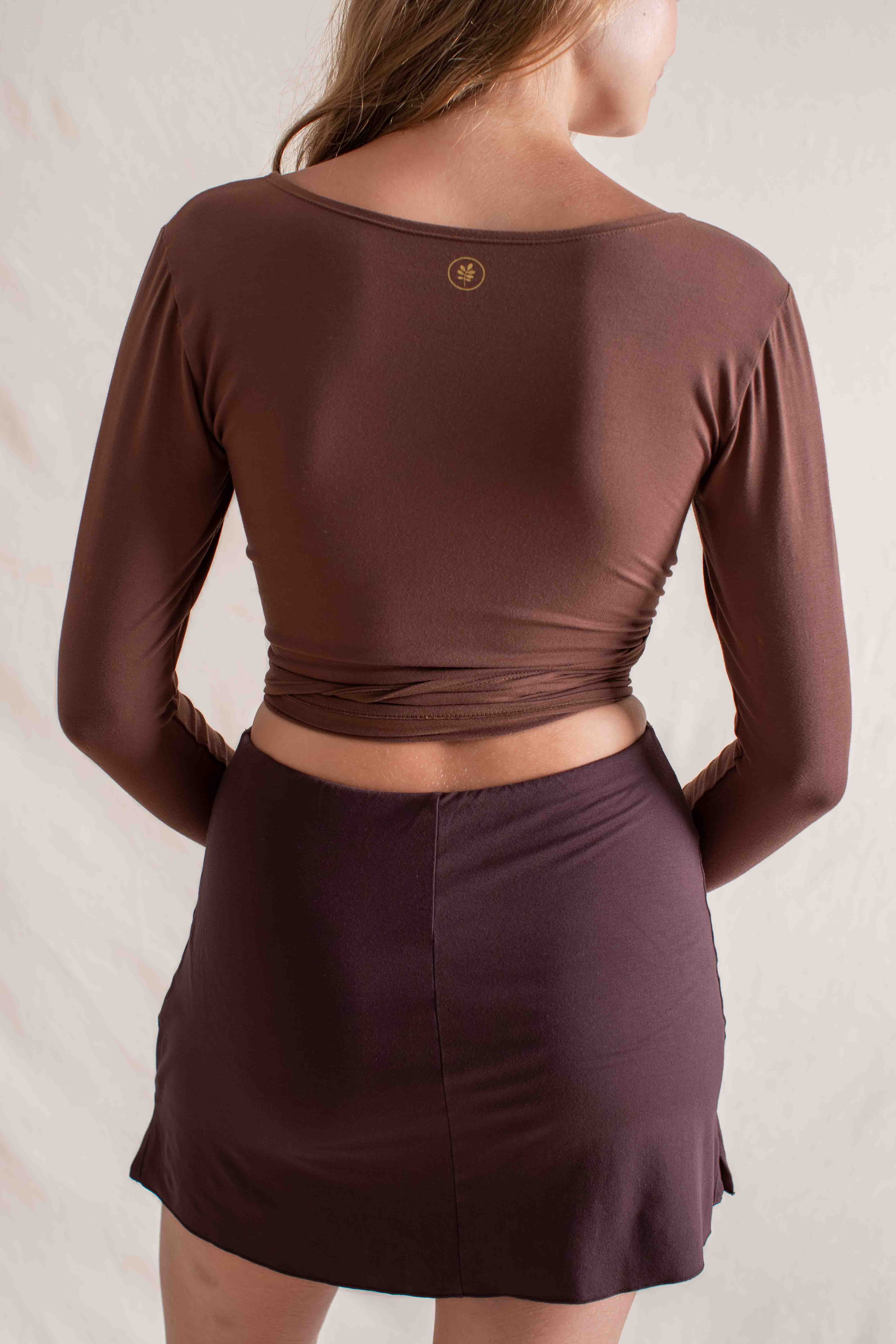 Agni Wrap Top Chocolate –Indigo Luna Store
