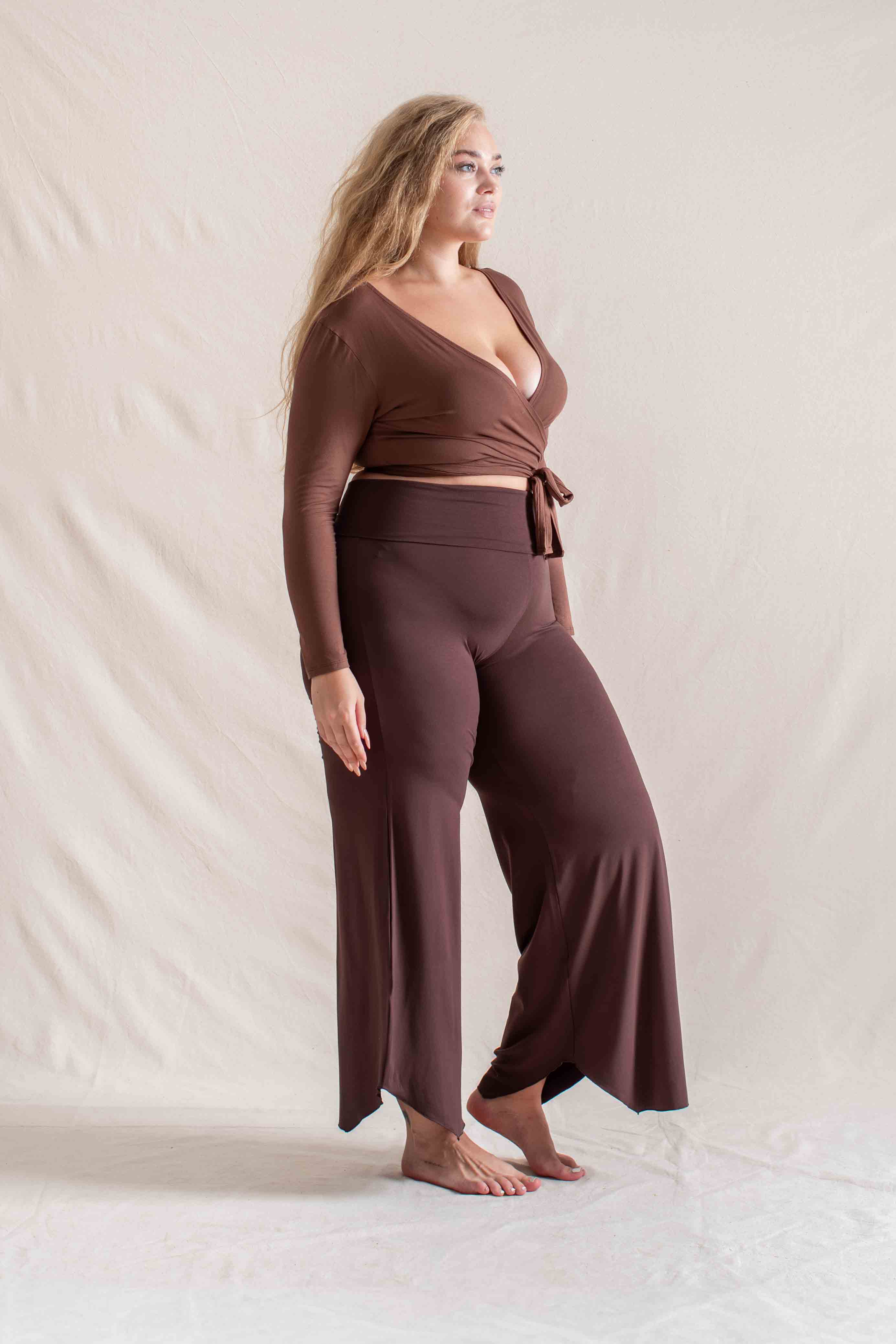 Yoga Pants Layla Flares Carob | Indigo Luna Store