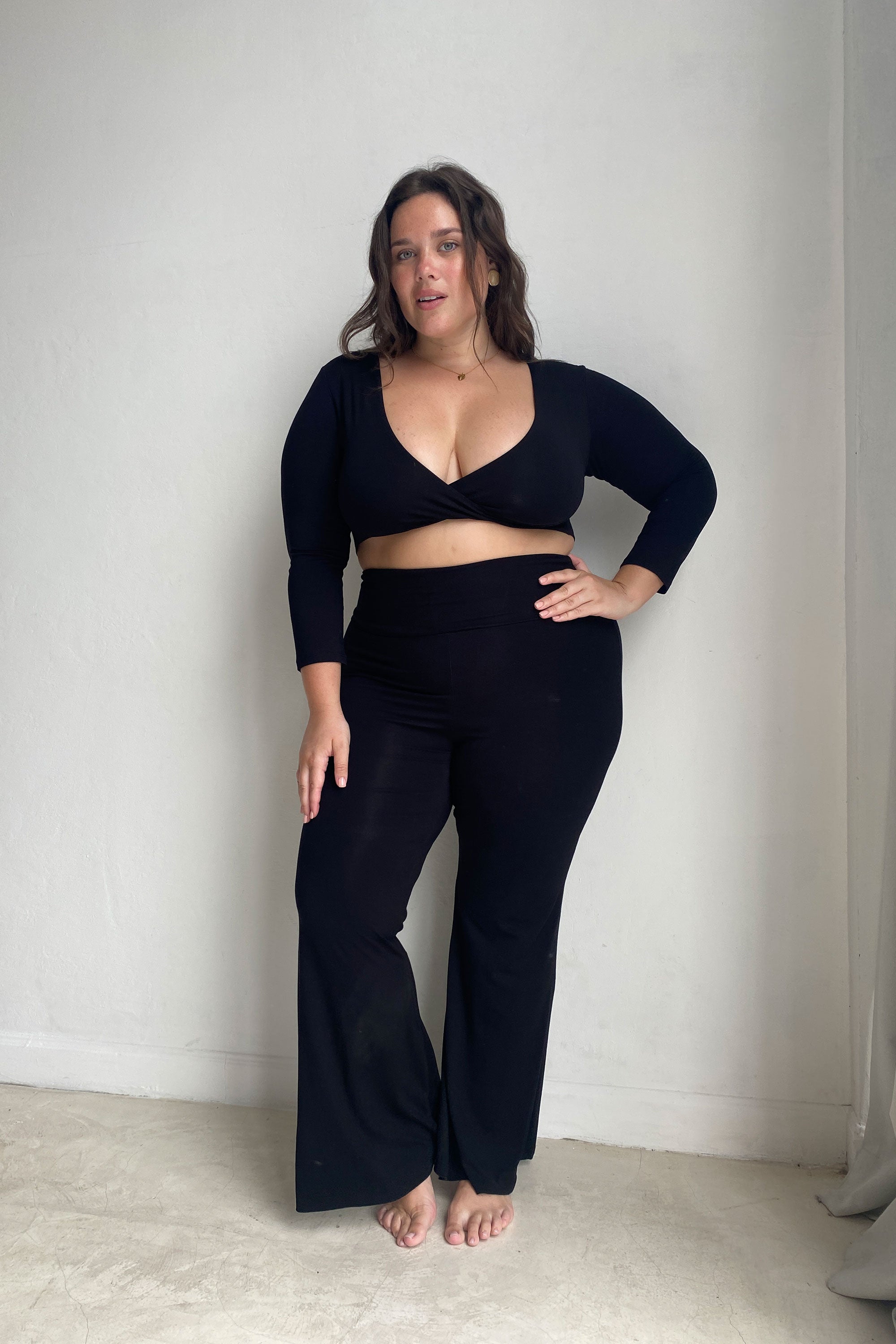 Agni Twist Crop Black –Indigo Luna Store