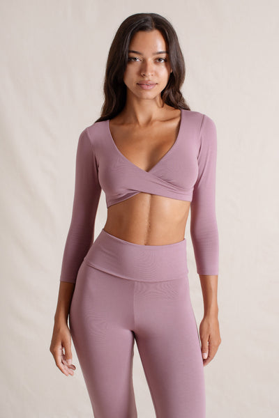 美品　INDIGO LUNA Agni Twist Crop Mauve S Agni-Twist-Crop-Mauve-1_x600.