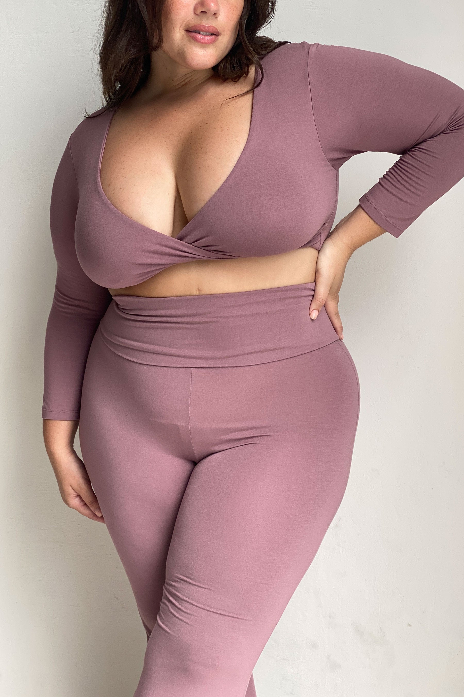 Agni Twist Crop Mauve –Indigo Luna Store