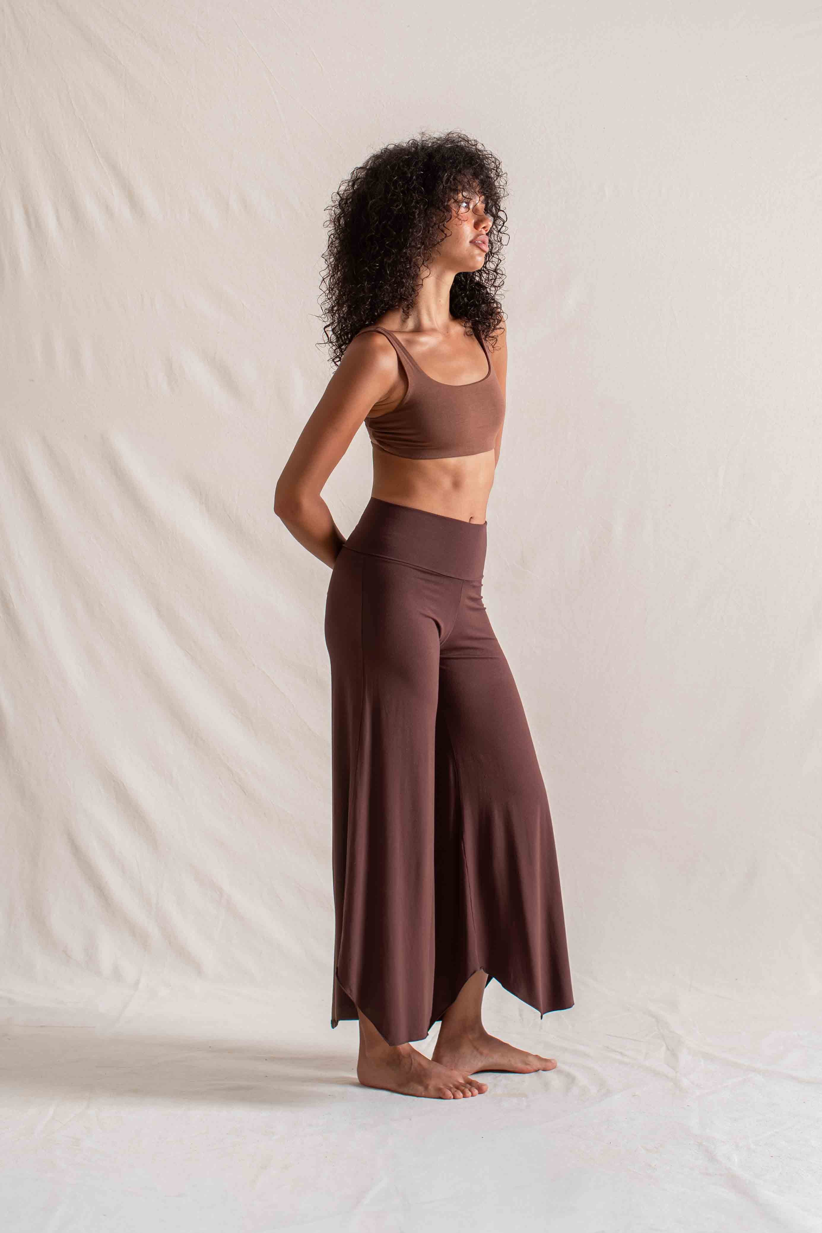 Yoga Pants Layla Flares Carob | Indigo Luna Store