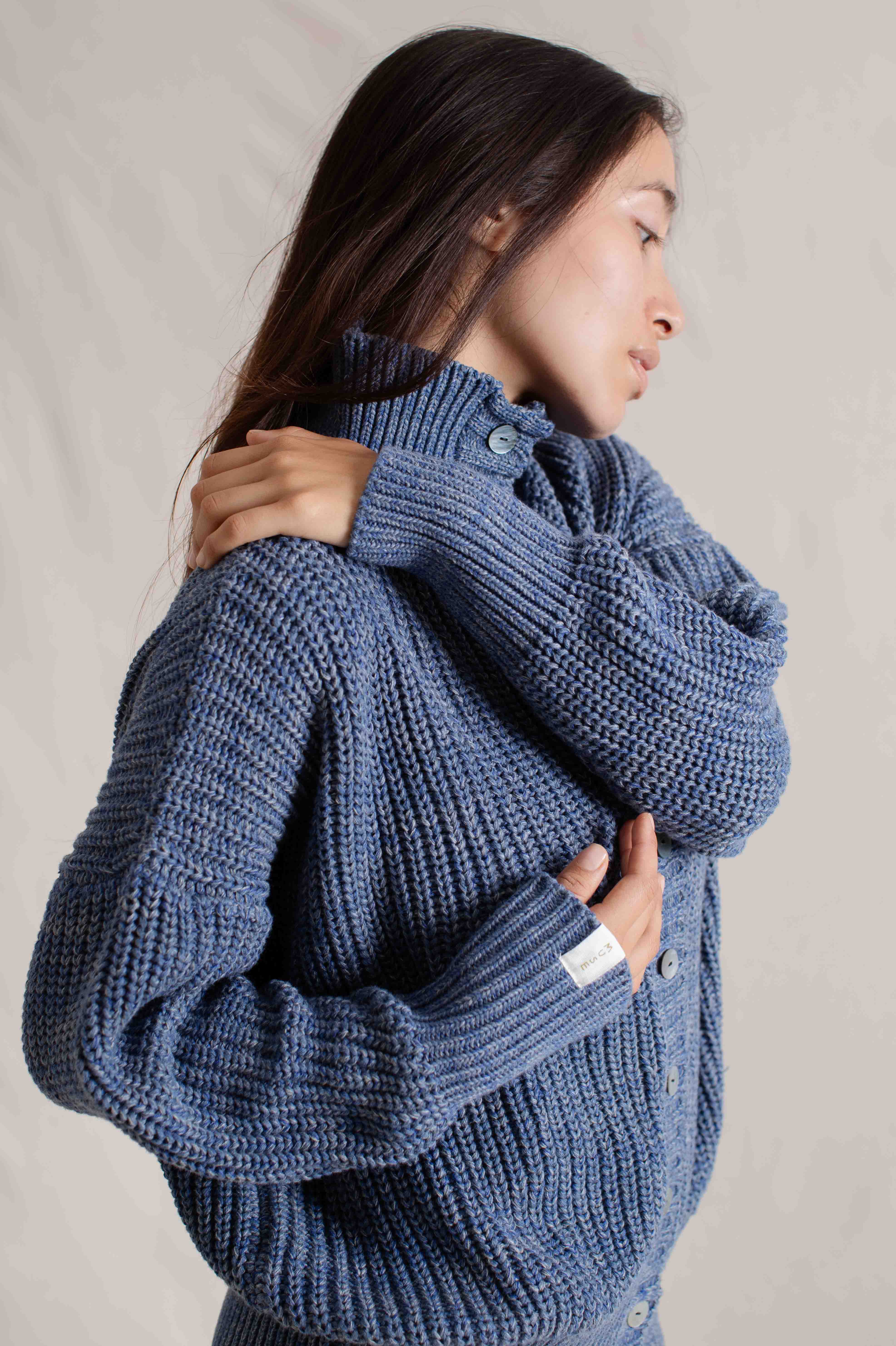 【marno】Louise knit ネイビー Louise Misha Khellane Marine Blue Cardigan – The Mercantile London