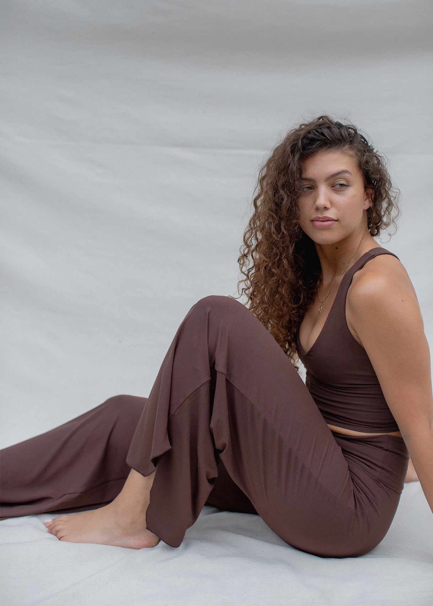 Yoga Pants Layla Flares Carob | Indigo Luna Store