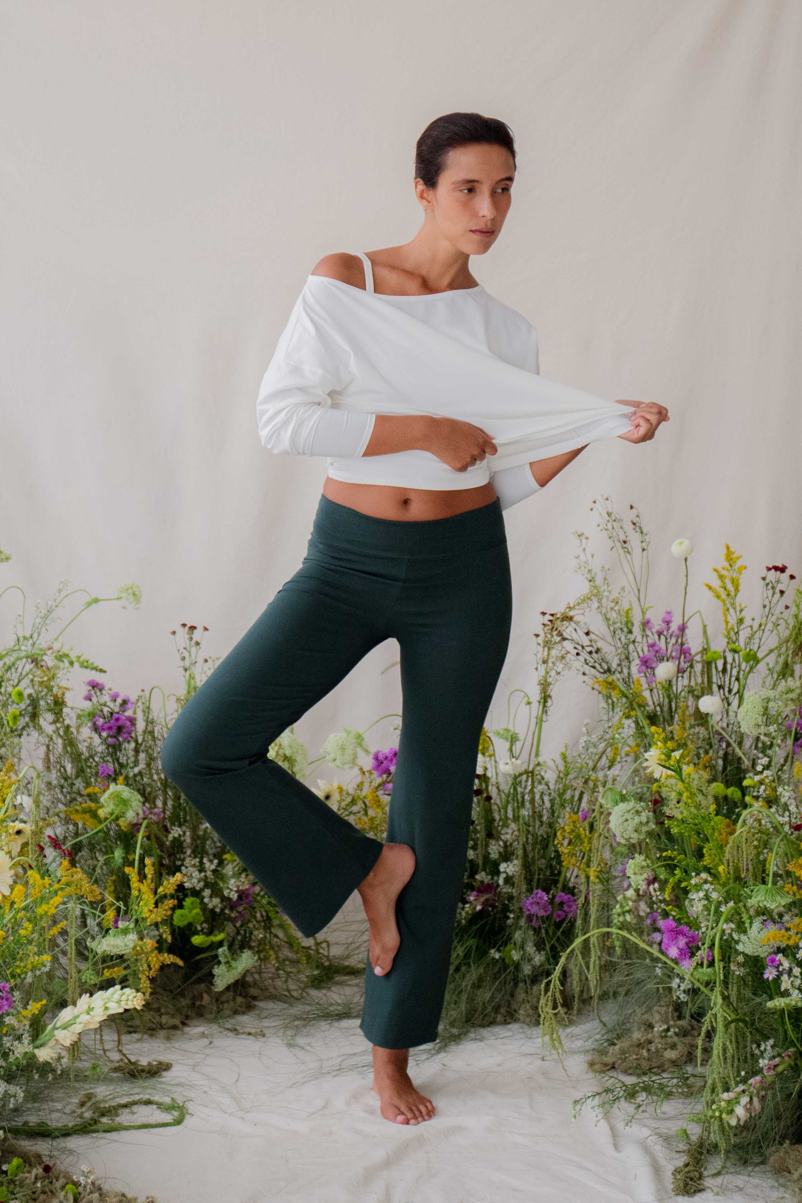 indigo luna ◆オリーブグリーン ヨガウェア セットアップ Eden Pant Evergreen –Indigo Luna Store