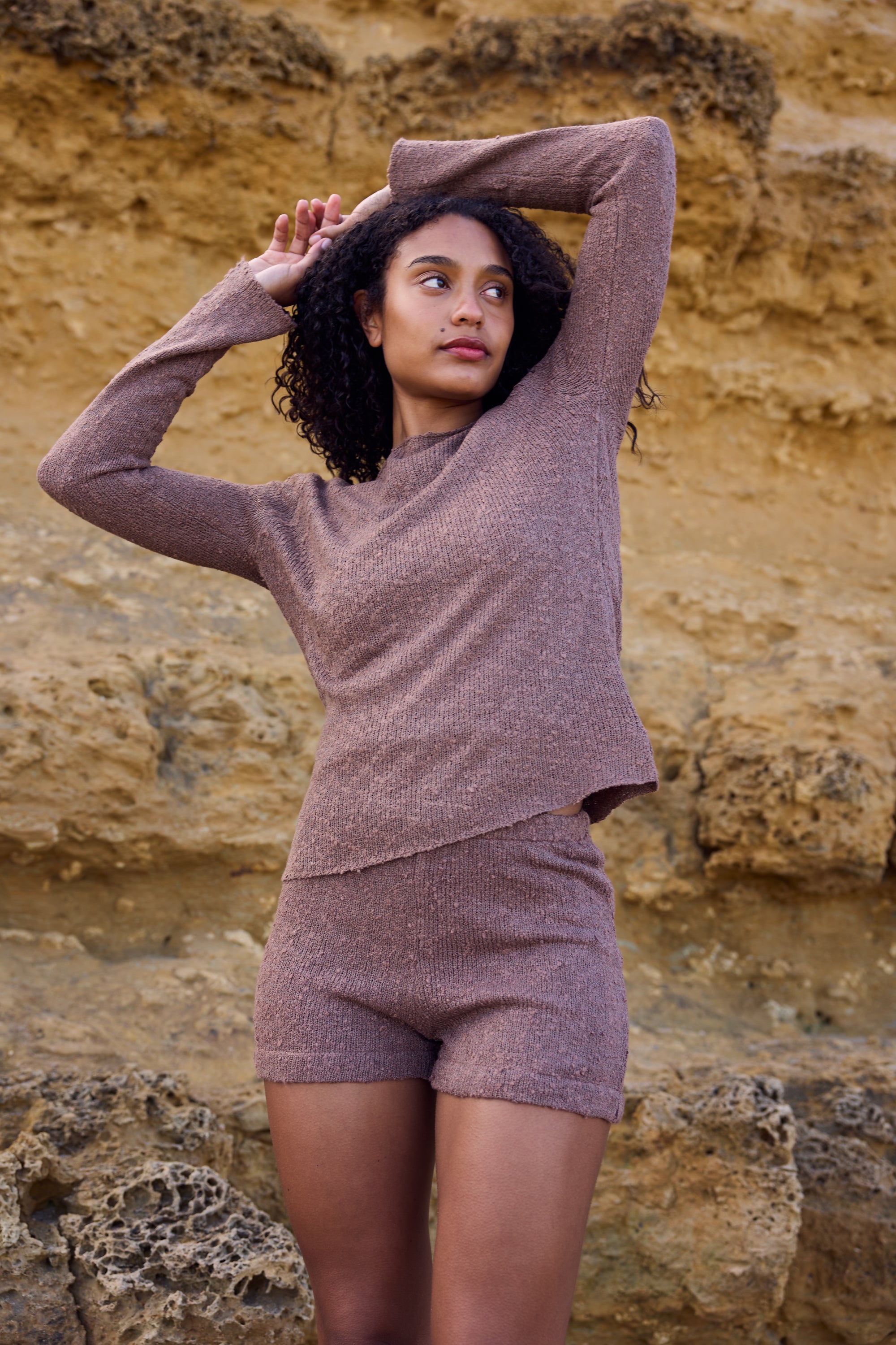 Mae is wearing M/L. Bust 89cm (35”), Waist 66cm (25.9”), Hips 103cm (40.5”), Height 175cm (5.7”) | Size M/L