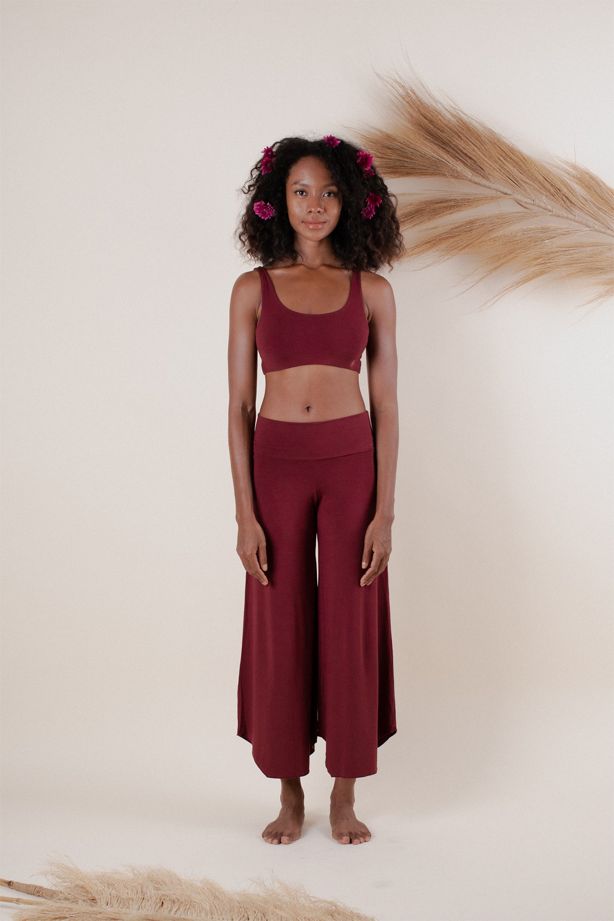 Yoga Pants Layla Flares Carob | Indigo Luna Store