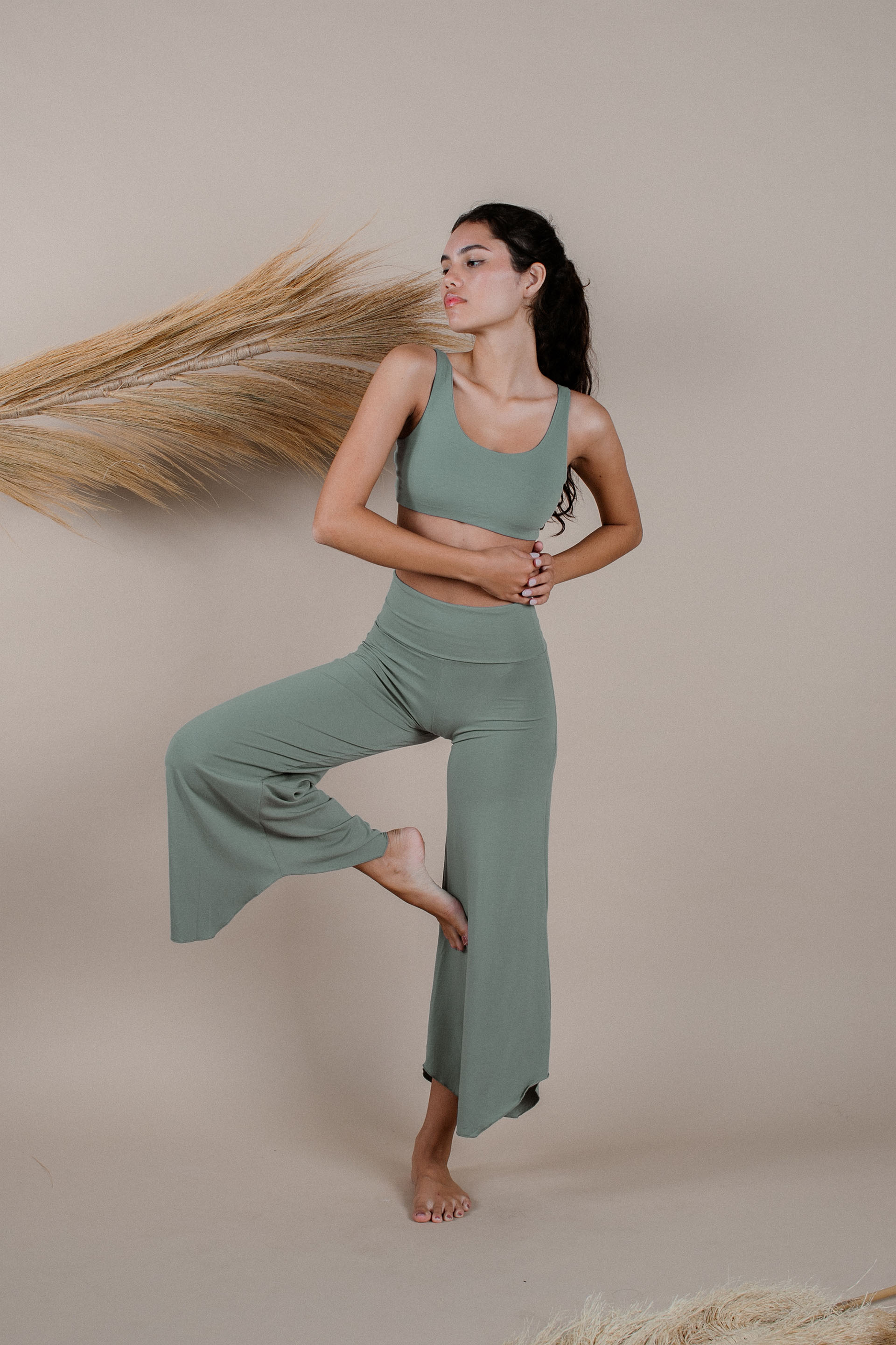 Popular Indigo Luna Flares Wide Yoga Pants azure - Shop indigoluna