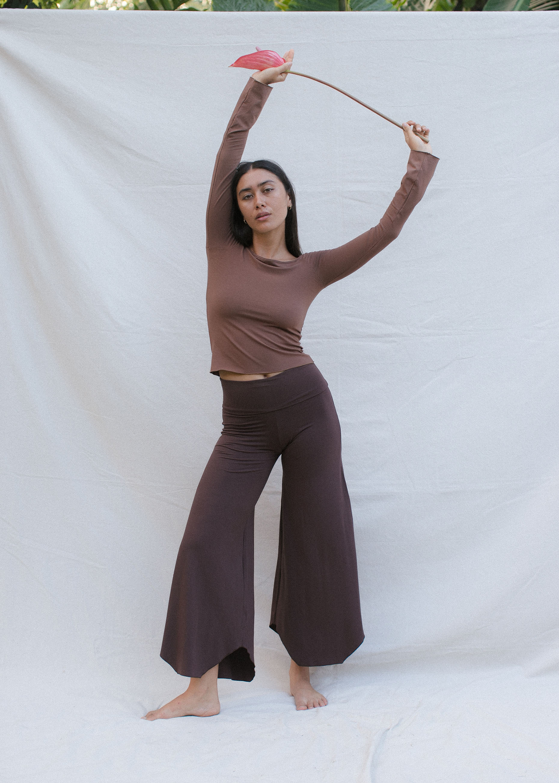 Yoga Pants Layla Flares Carob | Indigo Luna Store