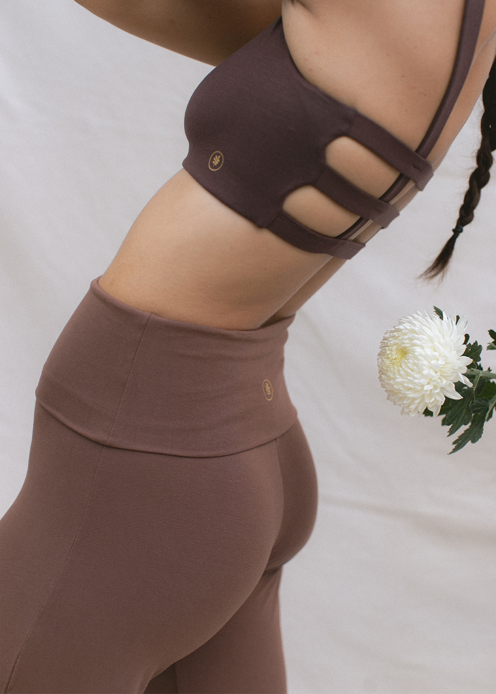 Eco-Friendly Yoga Flares Chocolate | Indigo Luna Store