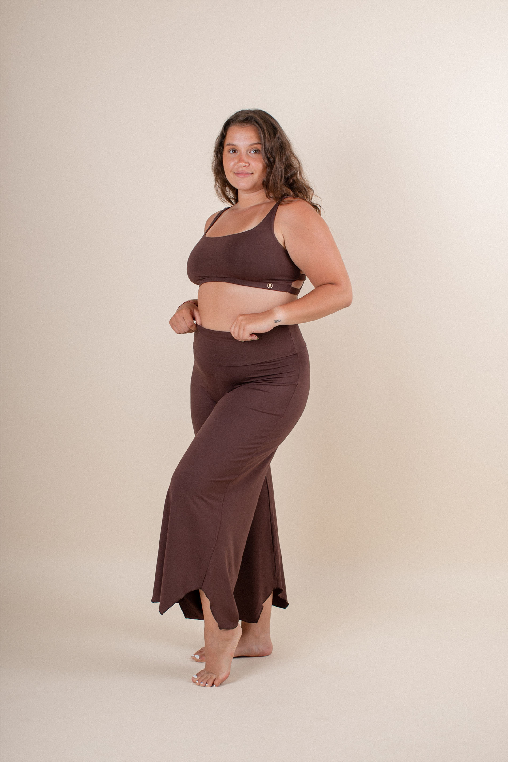 Yoga Pants Layla Flares Carob | Indigo Luna Store