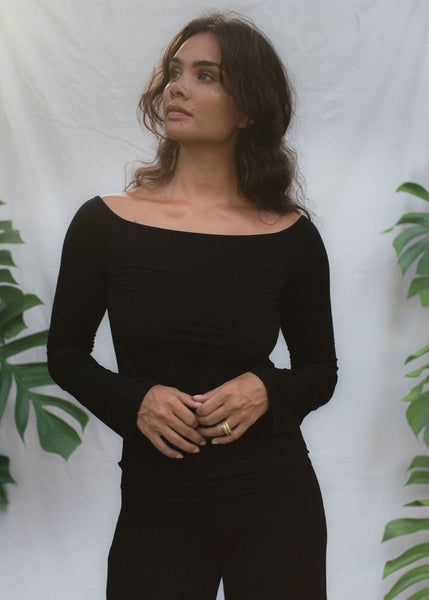 Layla Longsleeve Black –Indigo Luna Store