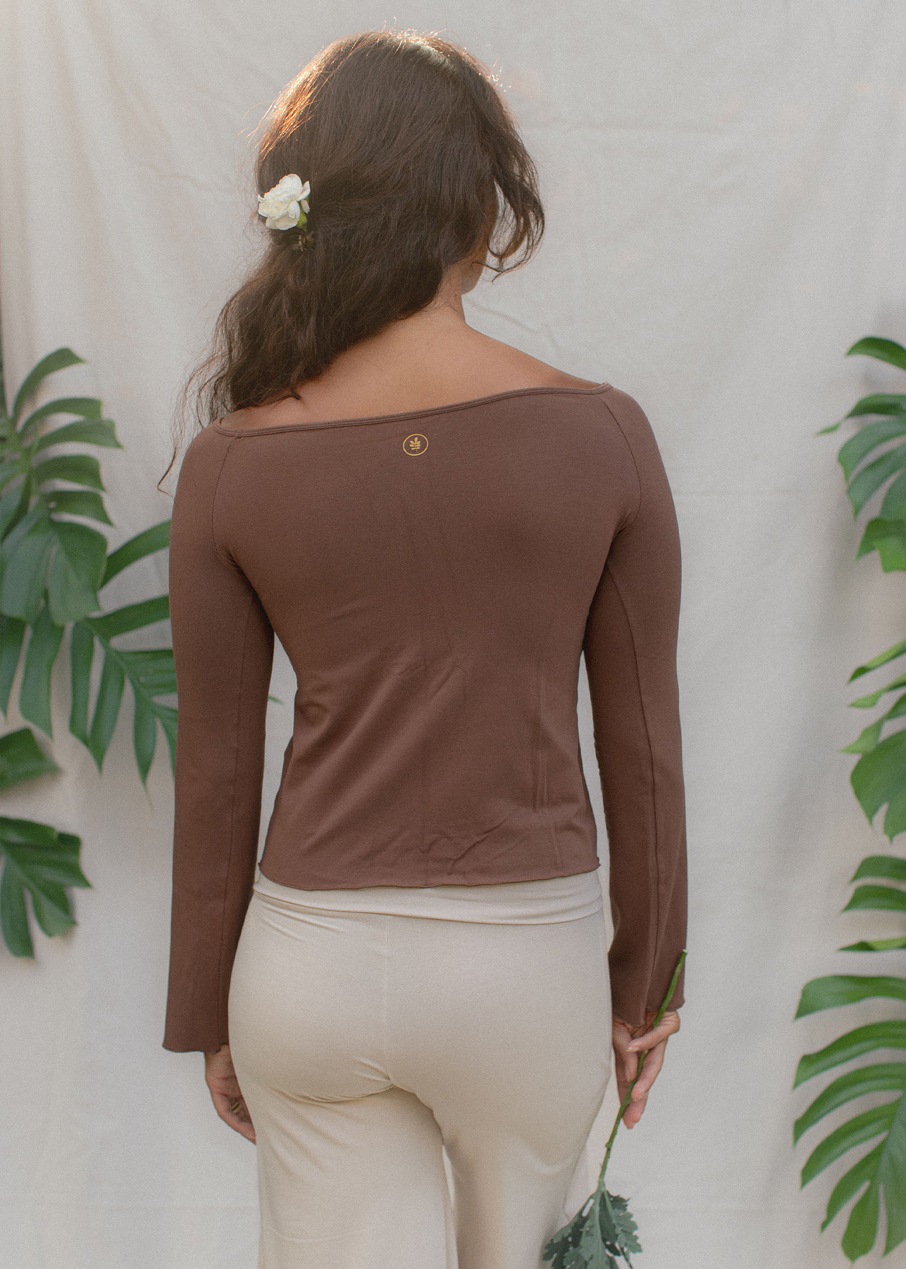 'Layla' lace sleeve tee