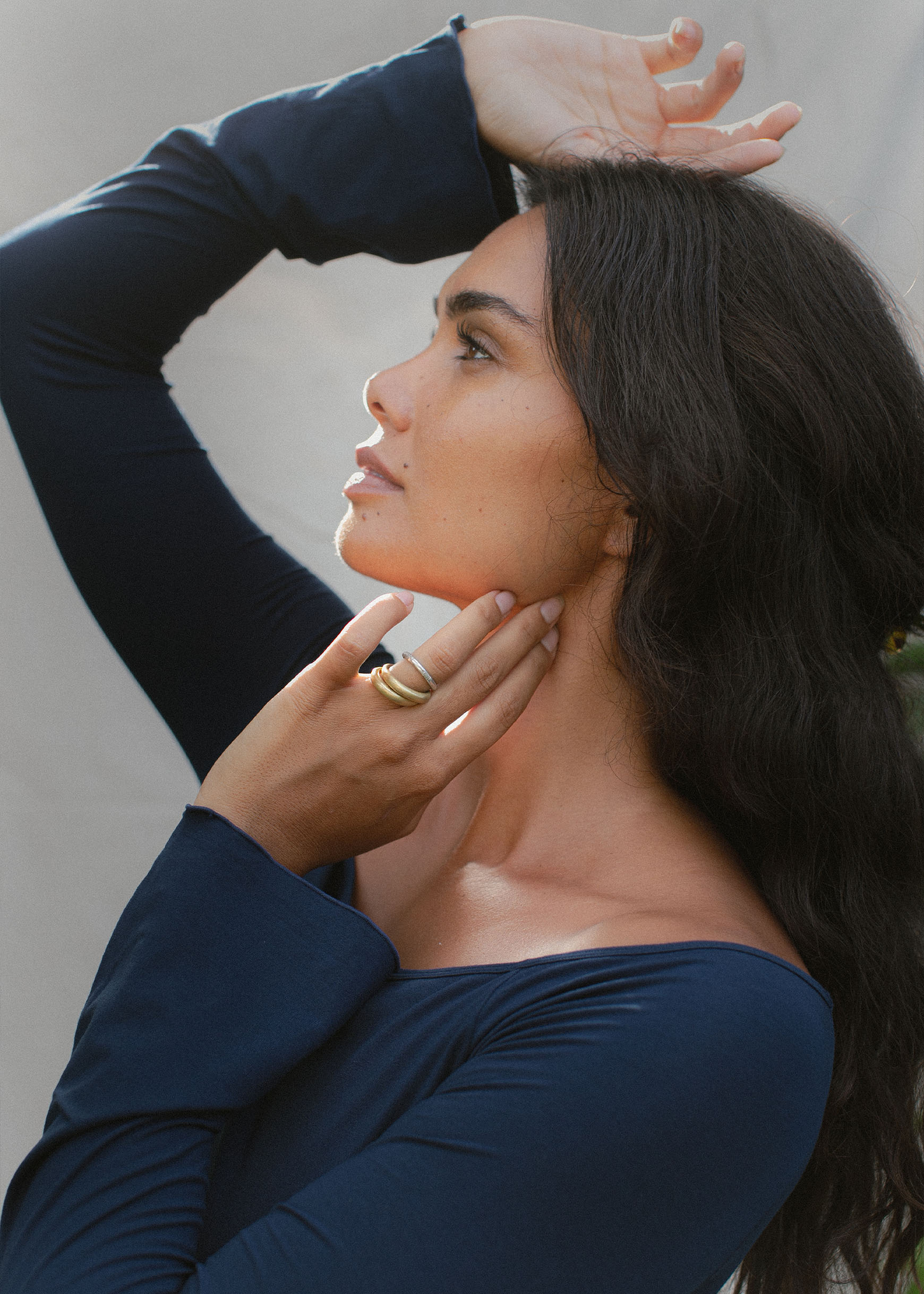 Layla Longsleeve Navy –Indigo Luna Store