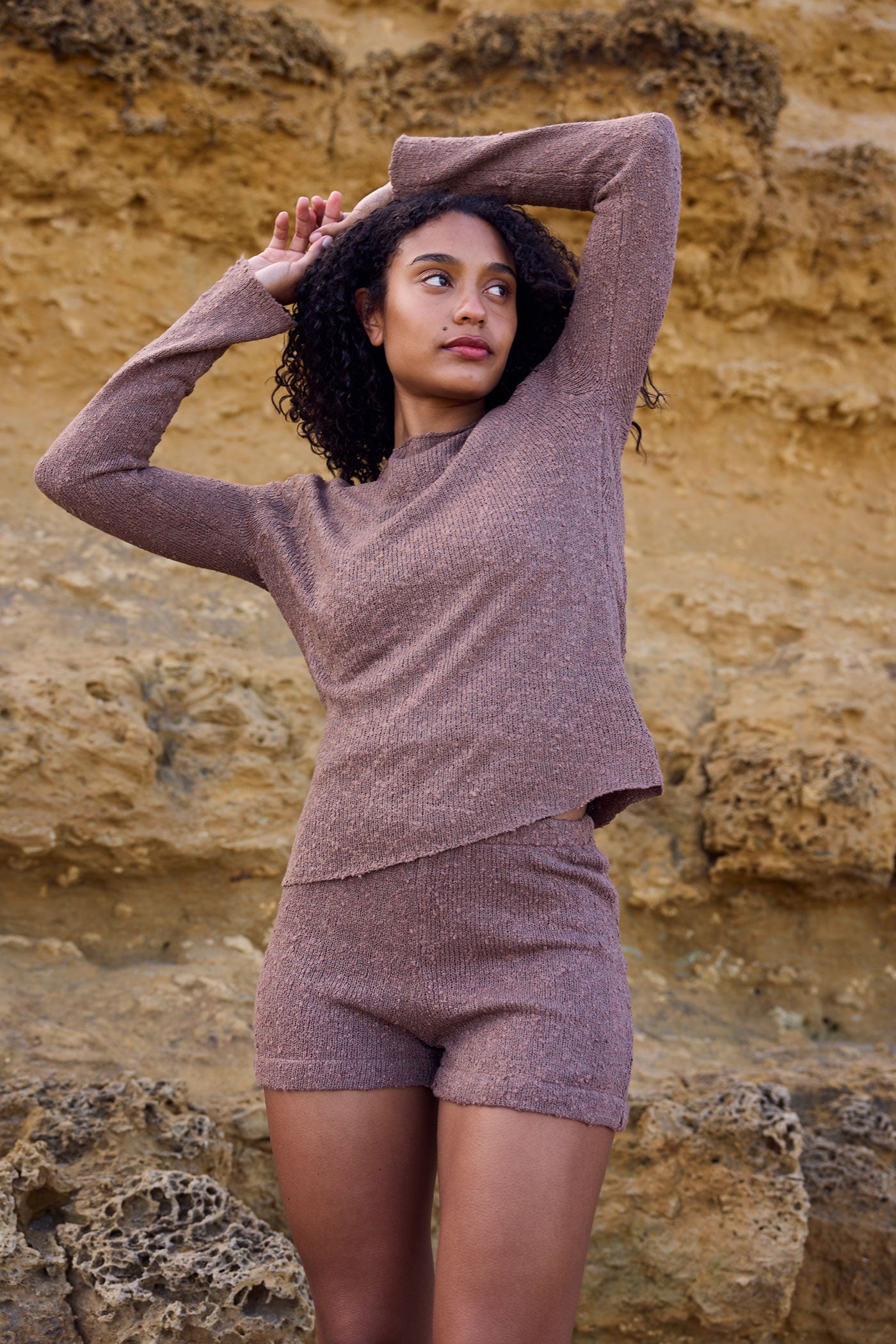 Mae is wearing M/L. Bust 89cm (35”), Waist 66cm (25.9”), Hips 103cm (40.5”), Height 175cm (5.7”) | Size M/L