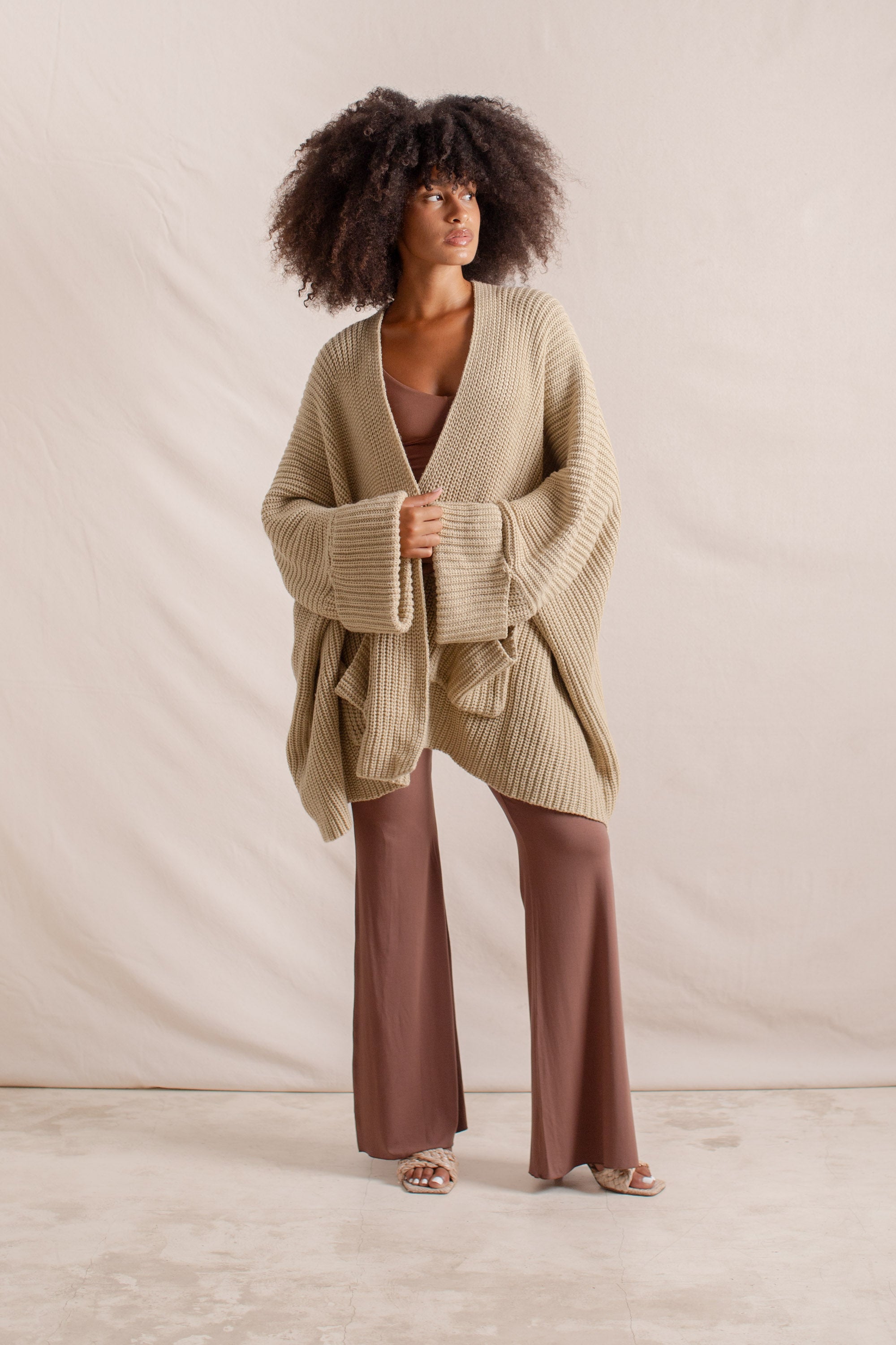 Hand Knitted Poncho | Sustainable Knitwear Australia –Indigo Luna