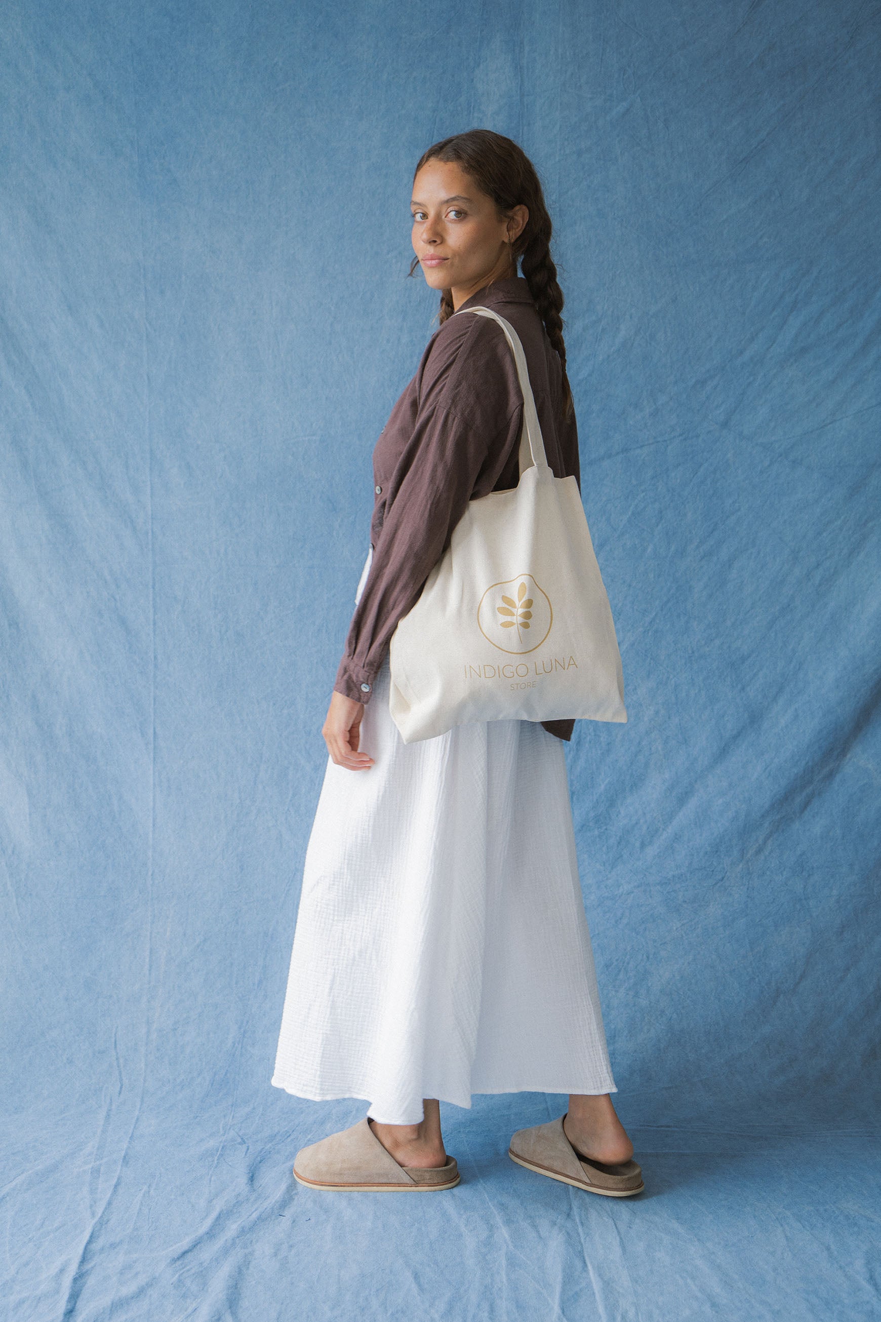 Cotton Tote Bag –Indigo Luna Store