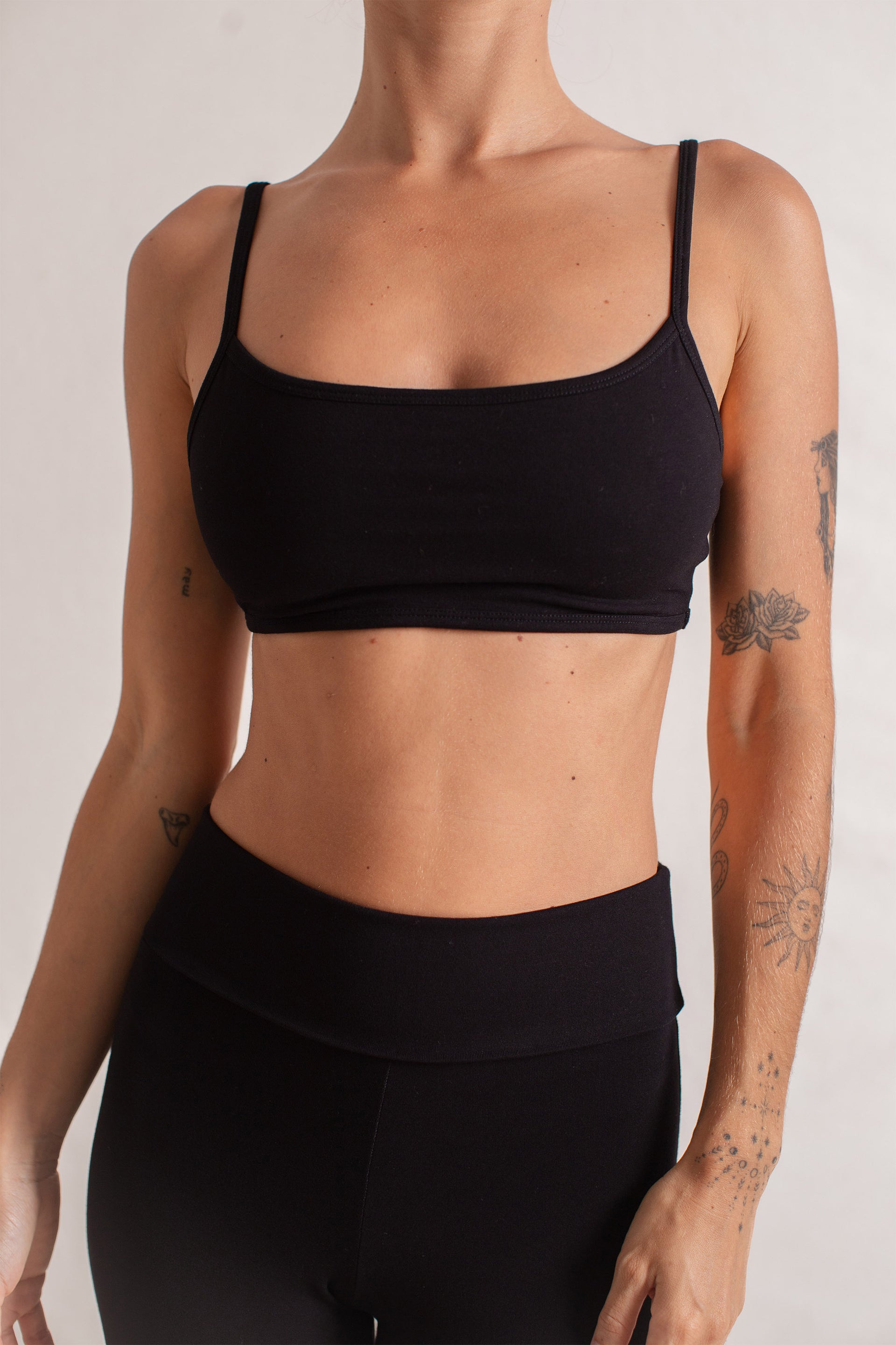 Bella Bamboo Crop Black –Indigo Luna Store