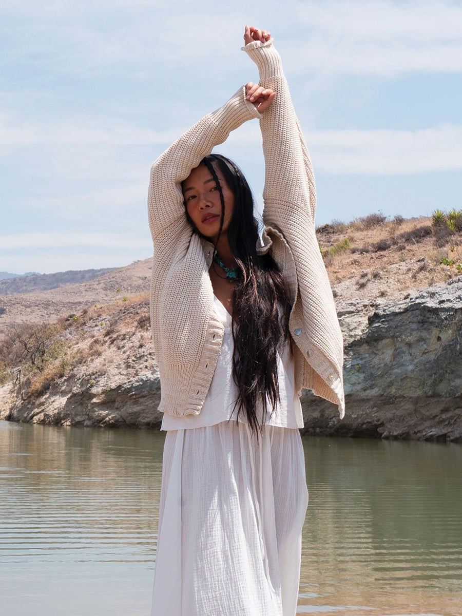 INDIGO LUNA ニット ジャンパー ブラウン ザラ ロンハーマン Women's eco-conscious yoga and lifestyle clothing from Australia