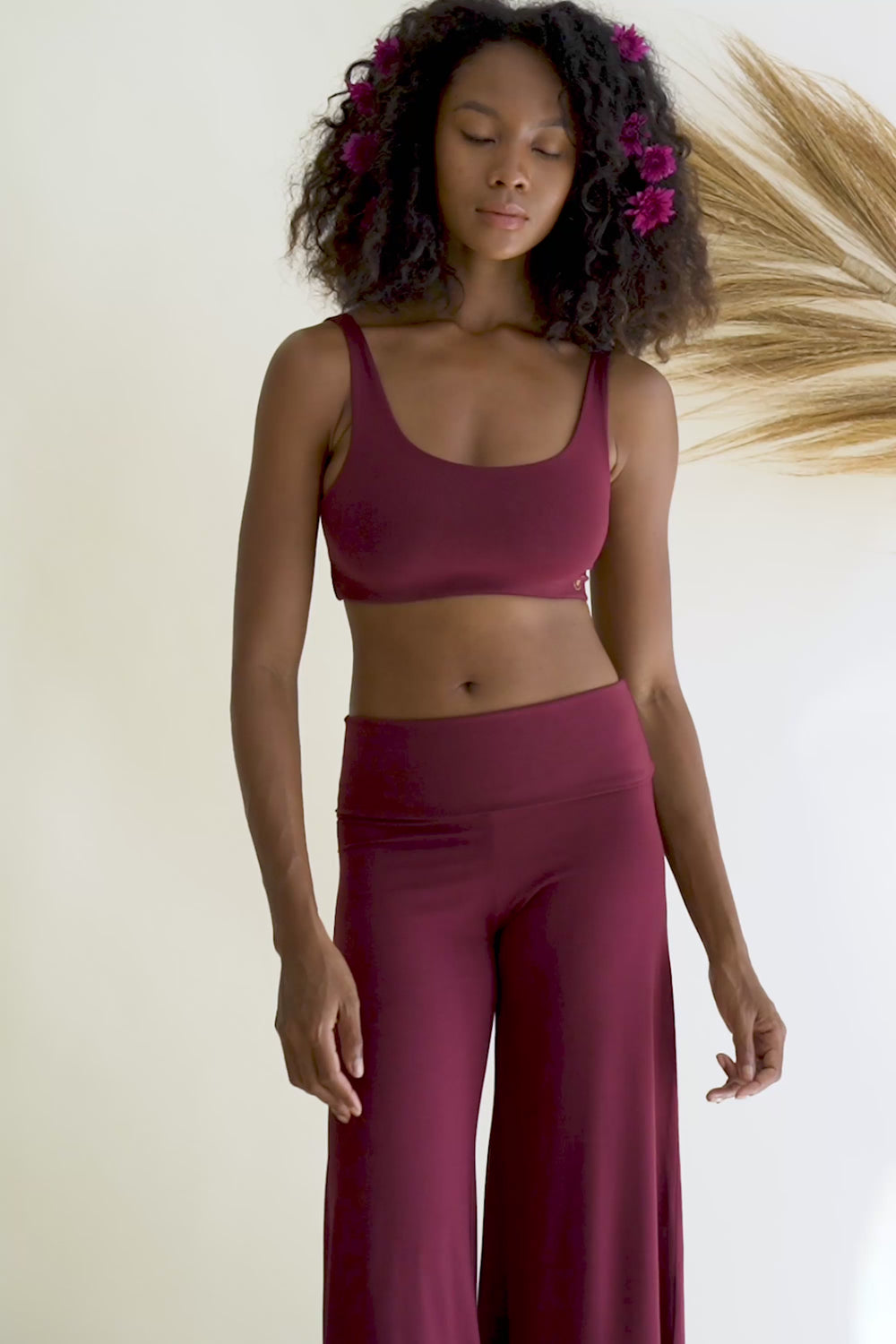 Layla Flares and Boxy Crop in Aubergine was dearly missed, so we