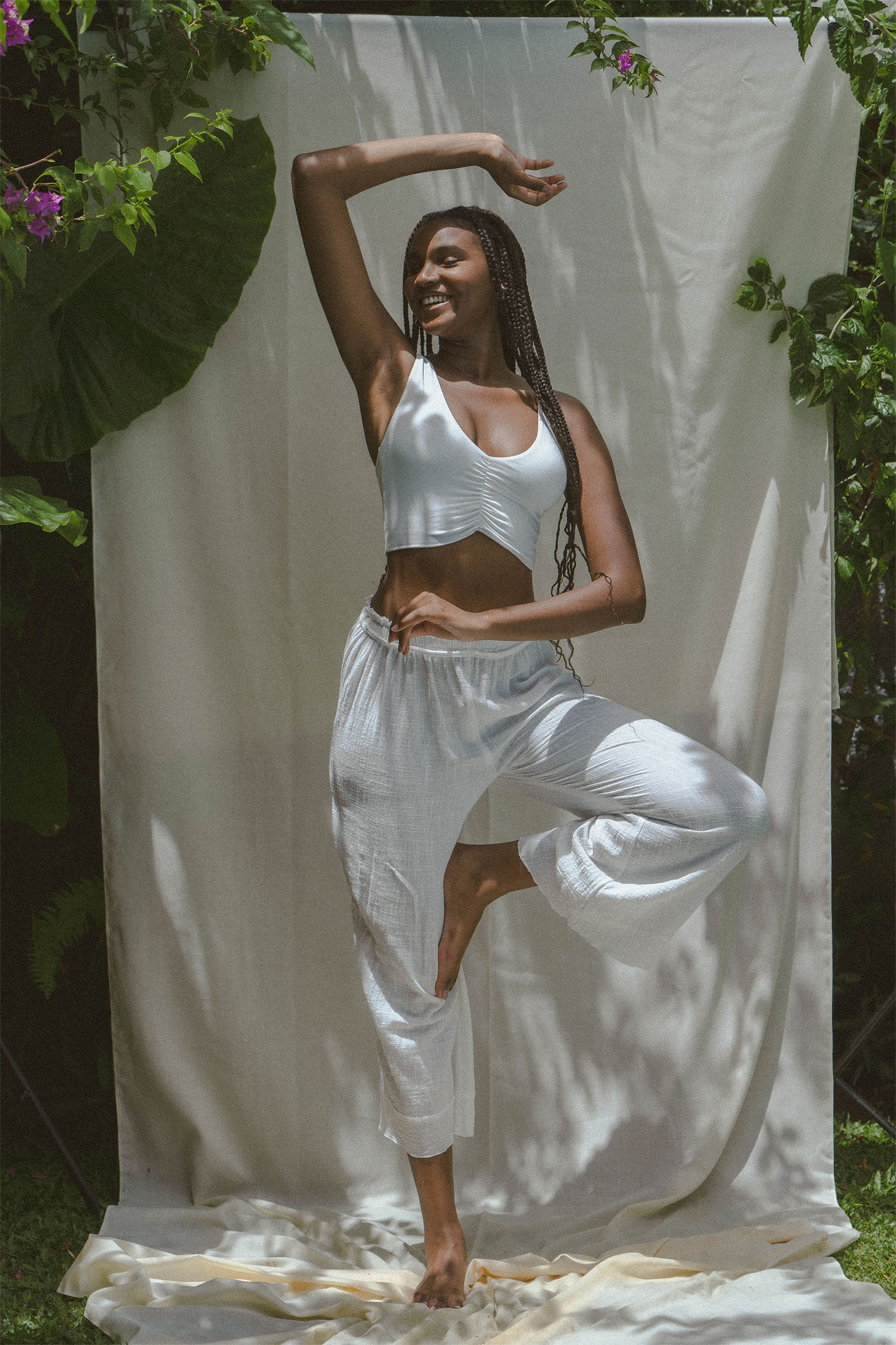 Moon Top Off White  Moon Yoga Collection