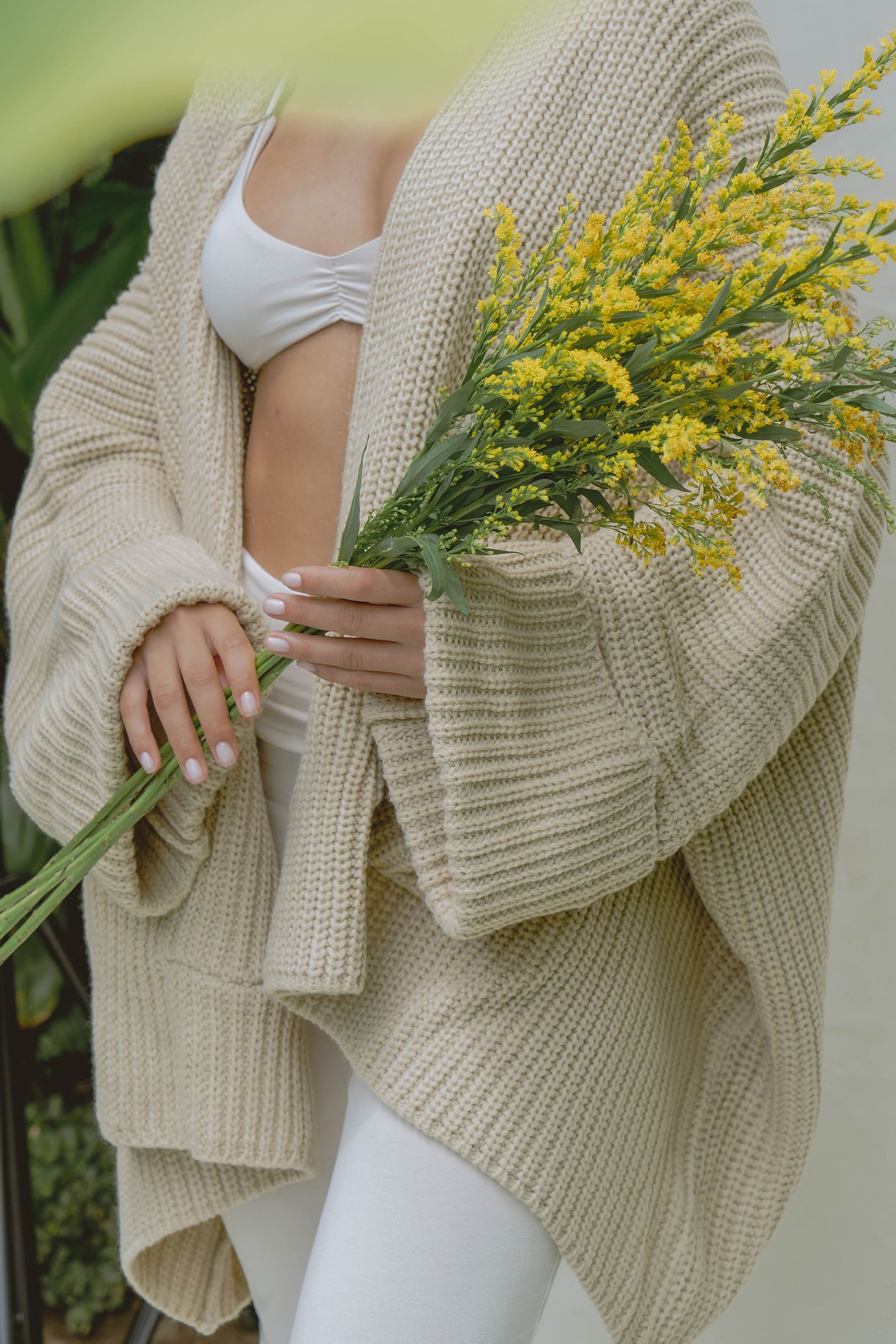 Hand Knitted Poncho  Sustainable Knitwear Australia