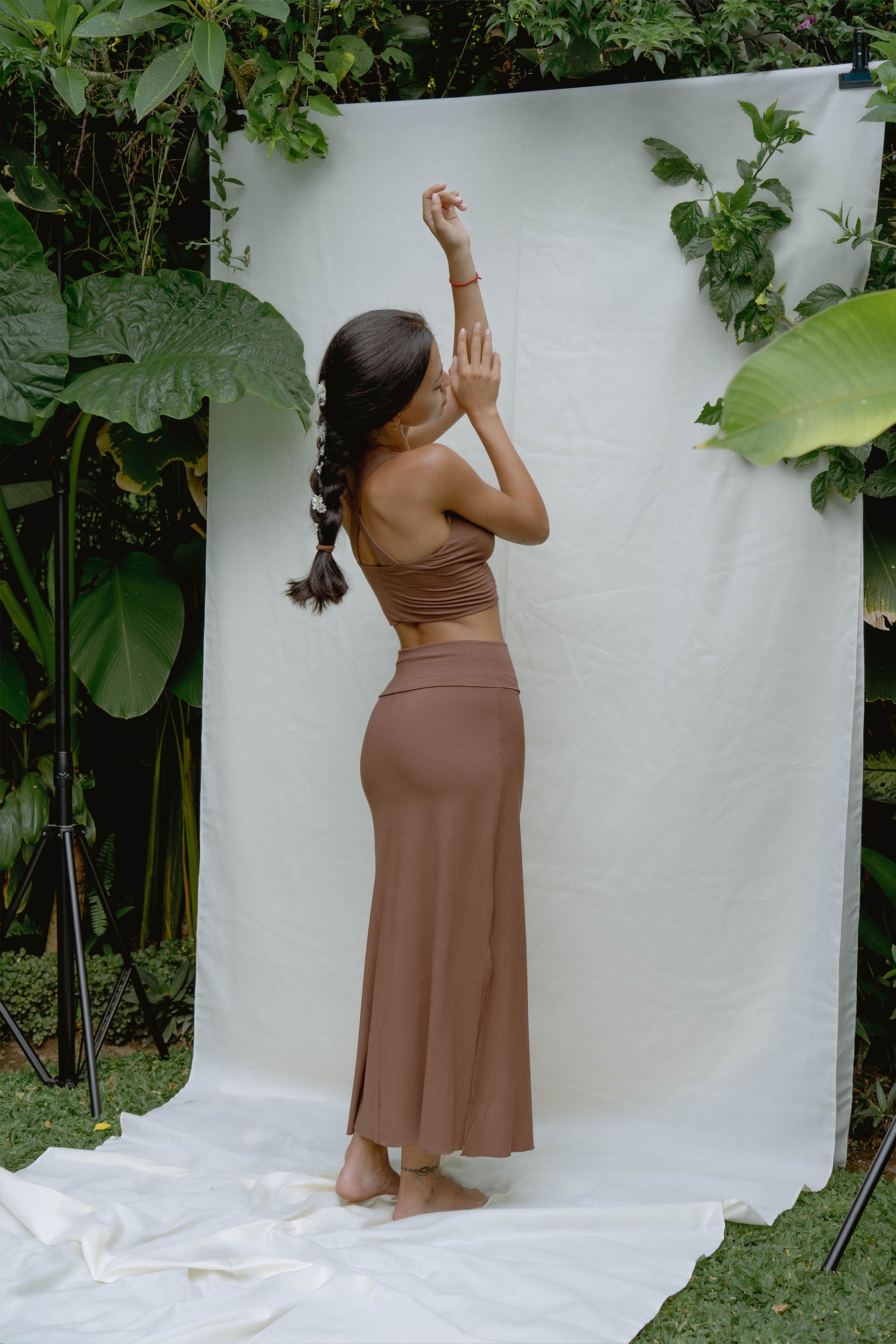 Agni Skirt Chocolate | Sustainably Made For Your Daily Yoga