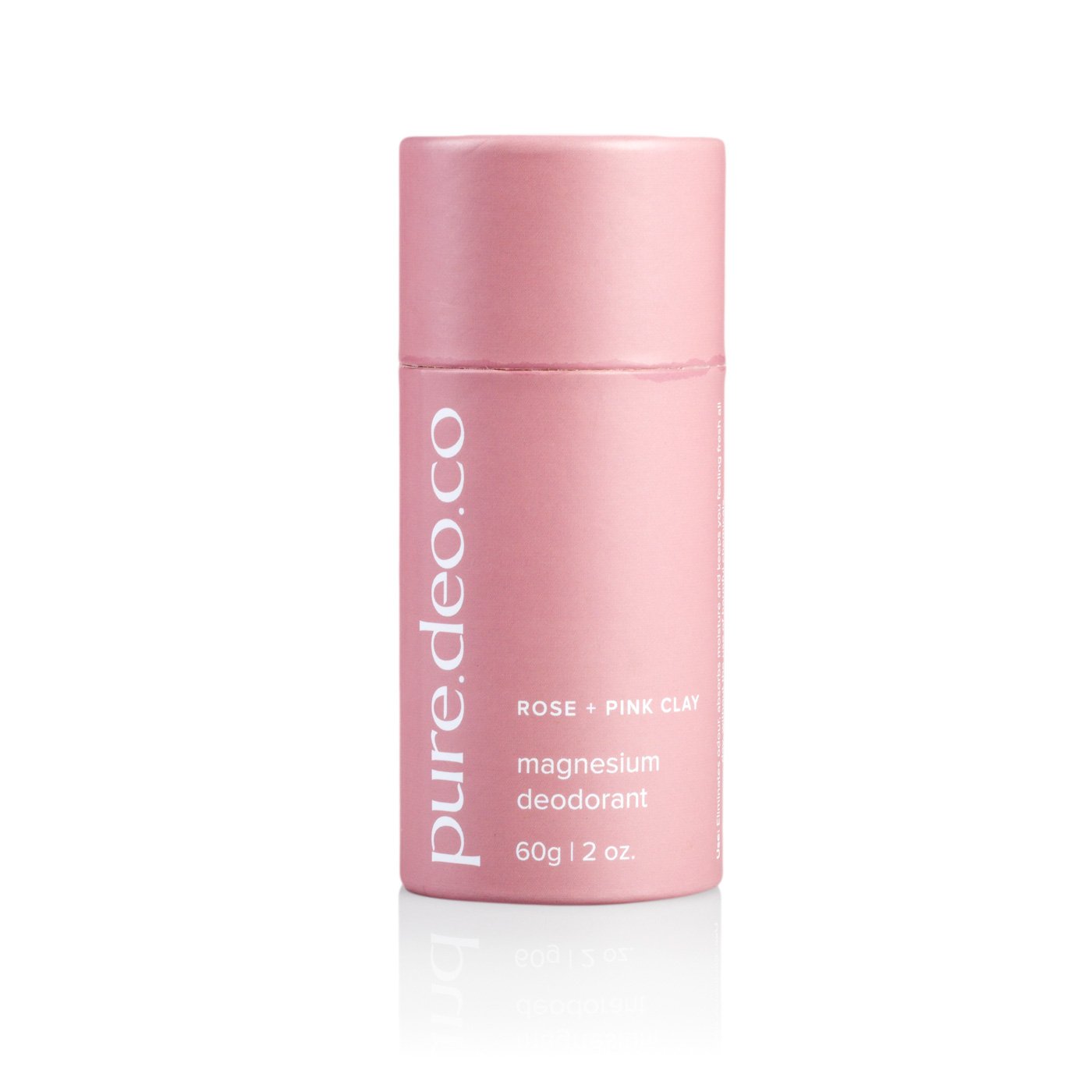 Rose + Pink Clay Magnesium Deodorant 100% Natural